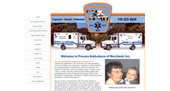 Desktop Screenshot of procareambulance.com